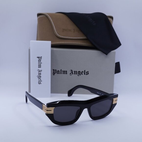 Palm Angels PERI10E CLAIRE 1007 Cat Eye Sunglasses - Black/Dark Grey - Picture 1 of 9